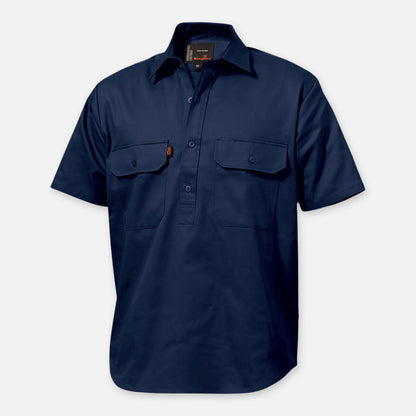 Originals Short Sleeve Closed Front Cotton Drill Work Shirt