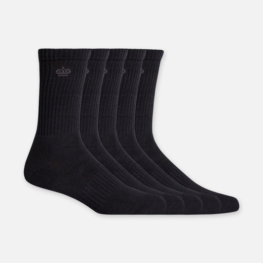 MEN'S COTTON CREW WORK SOCKS - 5 PACK