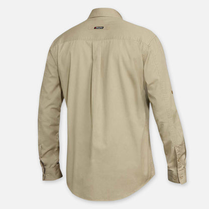 Tradies Lightweight Cotton Drill Long Sleeve Work Shirt