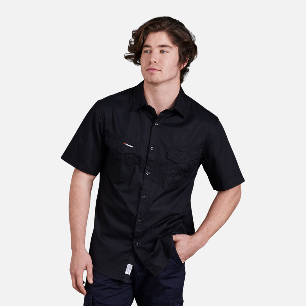 TRADIES LIGHTWEIGHT COTTON DRILL SHORT SLEEVE WORK SHIRT