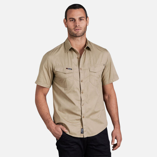 Tradies Lightweight Cotton Drill Short Sleeve Work Shirt