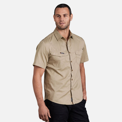 TRADIES LIGHTWEIGHT COTTON DRILL SHORT SLEEVE WORK SHIRT