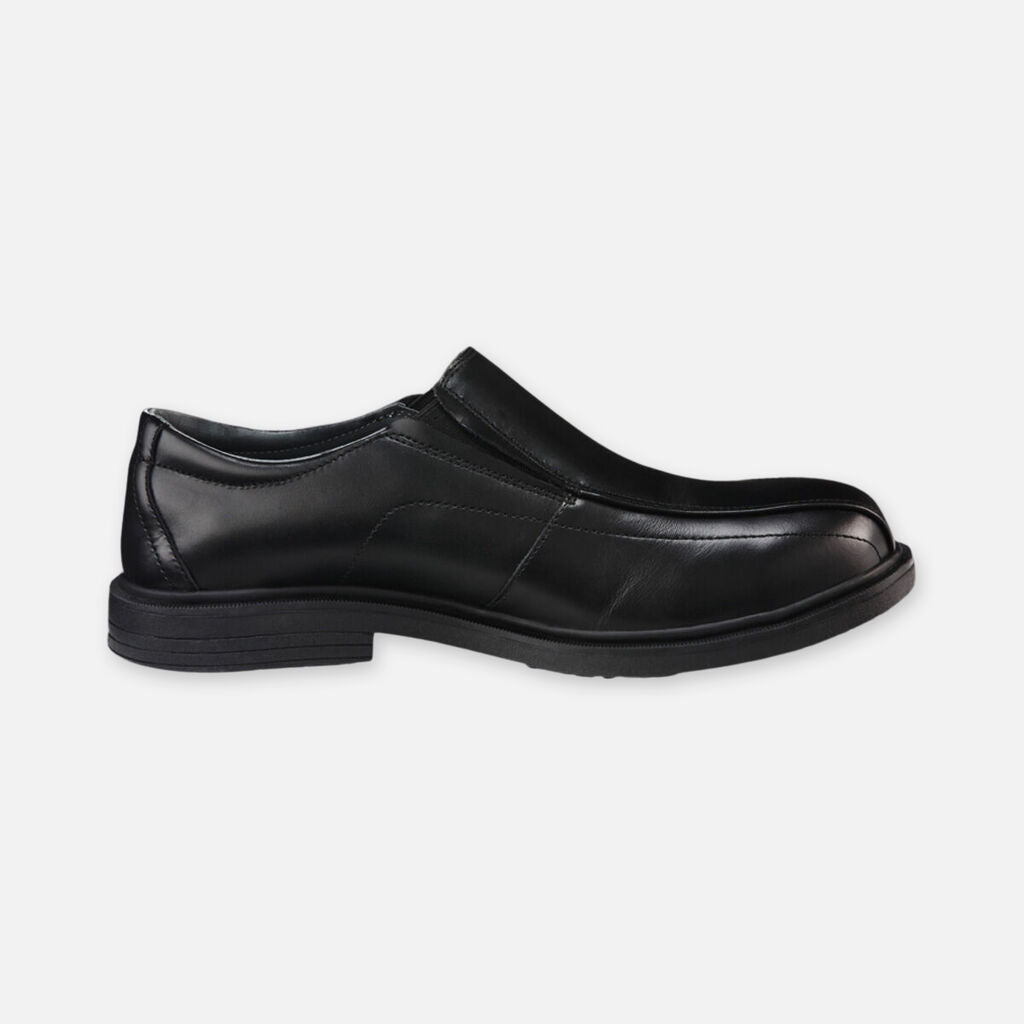 Collins Leather Slip On Safety Toe Shoes - Black