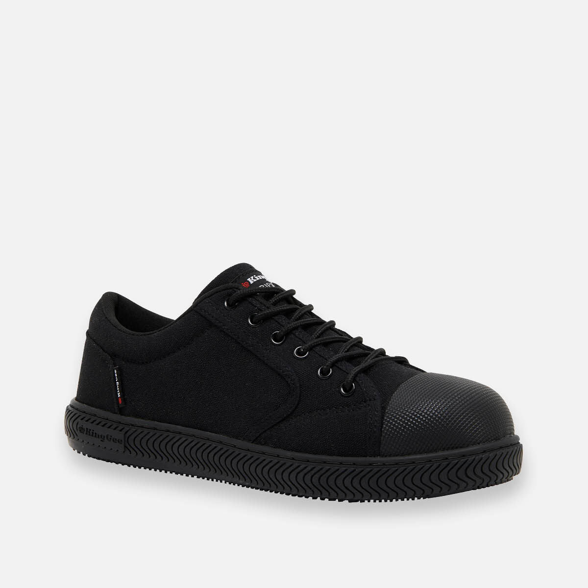 Grip 3000 Slip Resistant Canvas Safety Shoes - Black