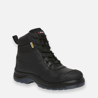 Tradie Zip/Lace Composite Safety Work Boots 6" - Black