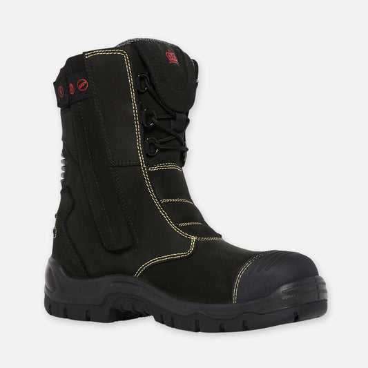 Bennu Rigger Steel Toe Safety Work Boots With Scuff Cap - Black