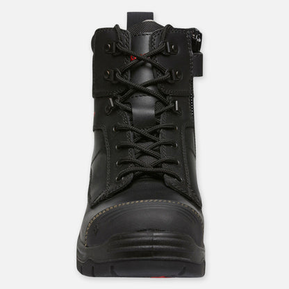 Phoenix Zip/Lace Composite Safety Work Boots 6" - Black