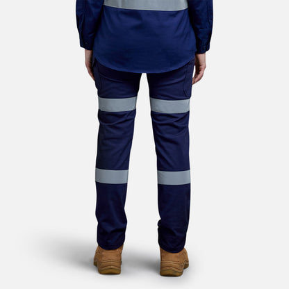WOMEN'S STRETCH BIOMOTION REFLECTIVE WORK PANTS
