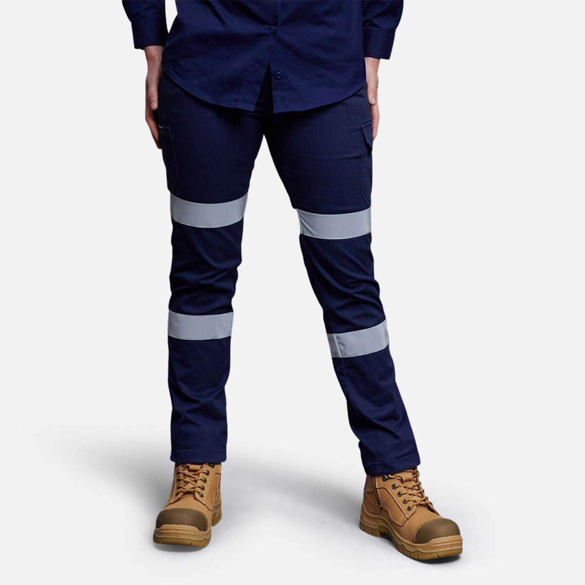 WOMEN'S STRETCH BIOMOTION REFLECTIVE WORK PANTS