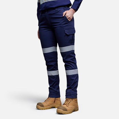 WOMEN'S STRETCH BIOMOTION REFLECTIVE WORK PANTS
