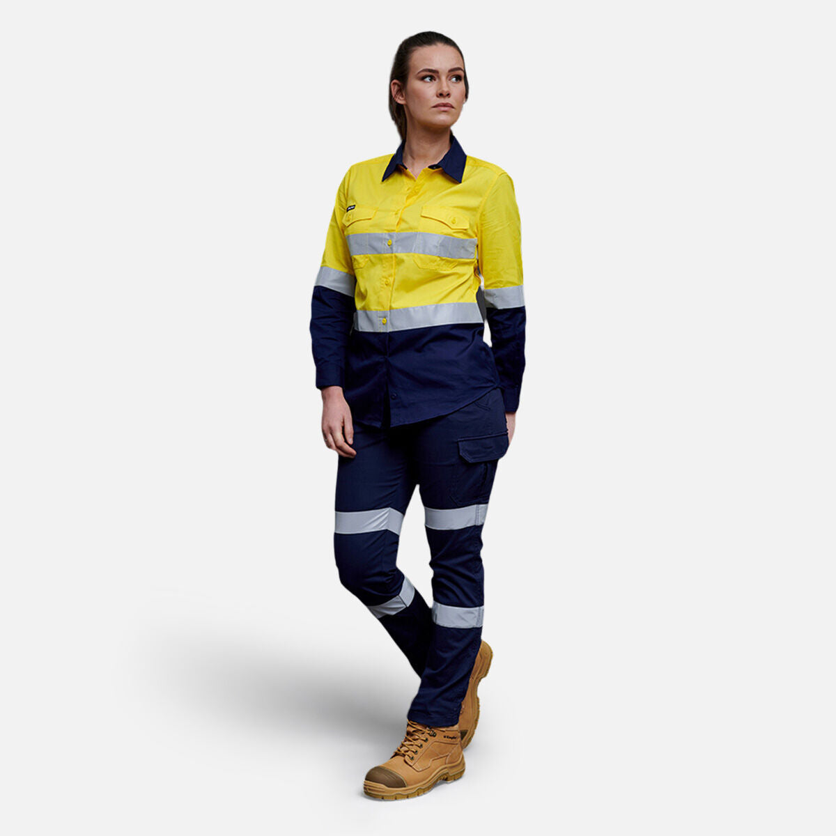 WOMEN'S STRETCH BIOMOTION REFLECTIVE WORK PANTS