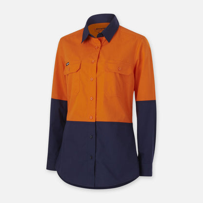 Women's Workcool Vented Spliced Shirt Long Sleeve