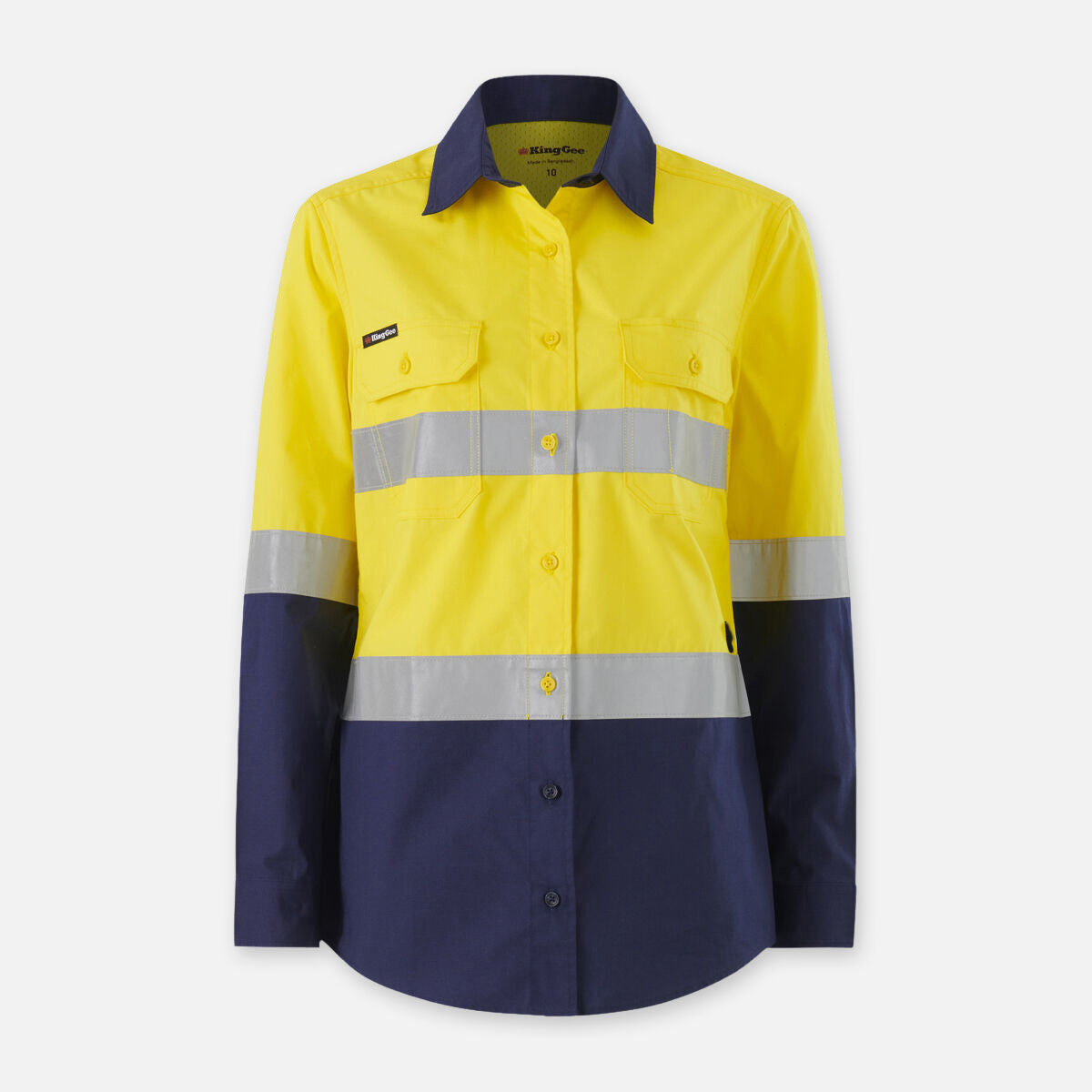 Womens Workcool Vented Spliced Spliced Shirt Taped Long Sleeve