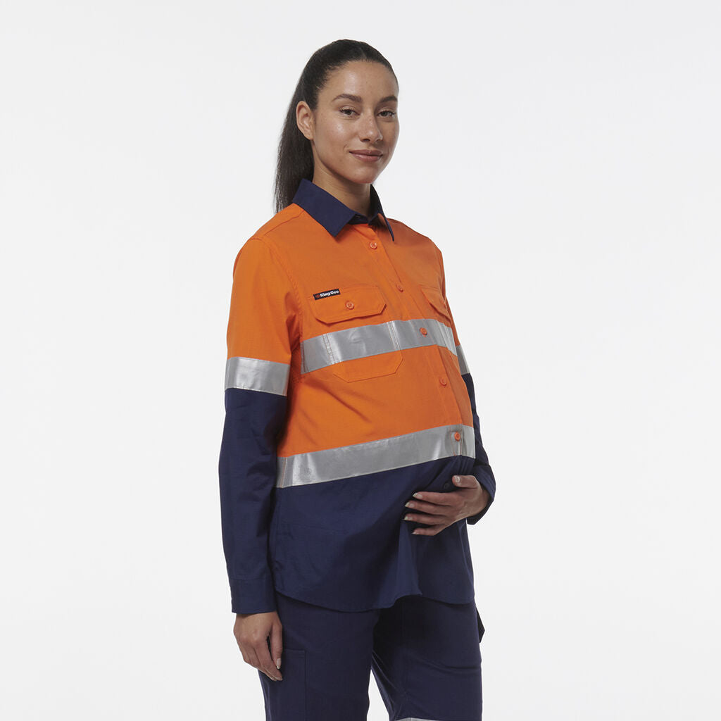 Womens Workcool Maternity Reflective Shirt