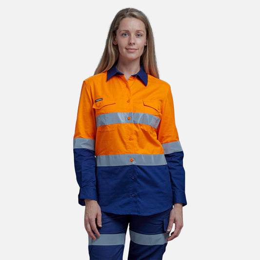 Women's Workcool 2 Hi-Vis Lightweight Reflective Work Shirt