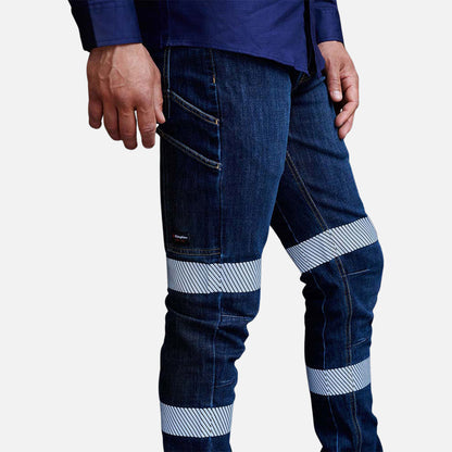 URBAN COOLMAX STRETCH SLIM REFLECTIVE DENIM WORK JEANS