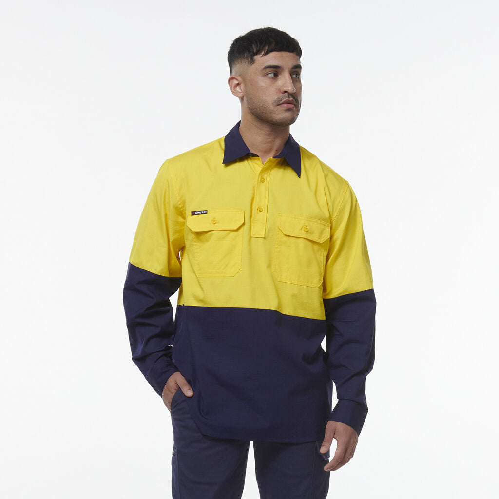 Workcool Vented Closed Front Spliced Shirt