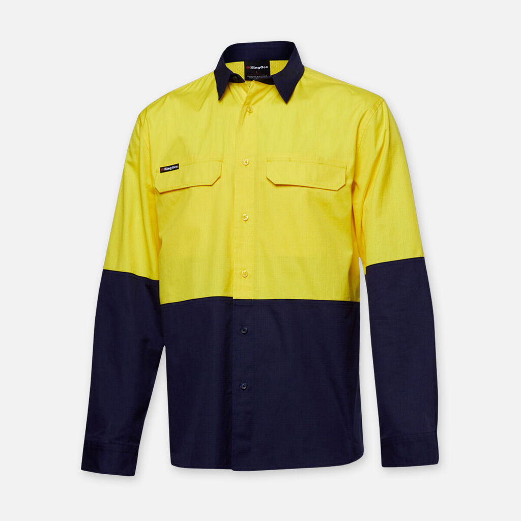 Workcool Pro Hi-Vis Stretch Long Sleeve Work Shirt