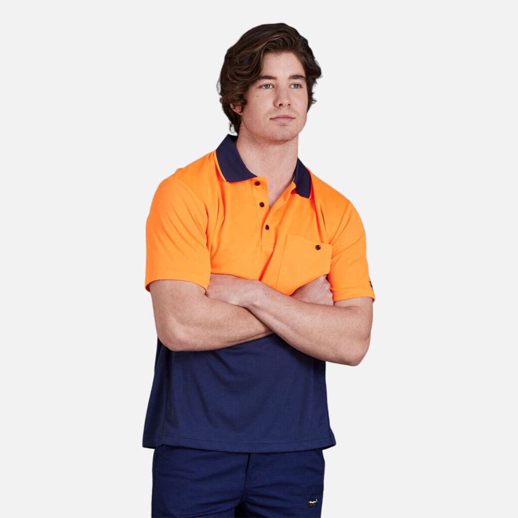 Workcool Hyperfreeze Hi-Vis Two Tone Short Sleeve Polo Shirt