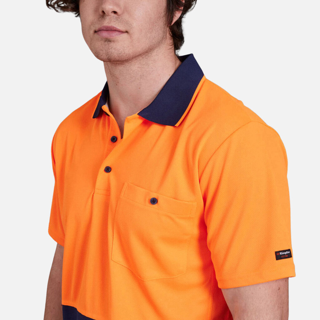 Workcool Hyperfreeze Hi-Vis Two Tone Short Sleeve Polo Shirt