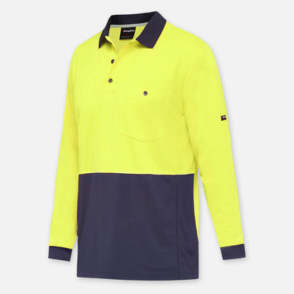 Workcool Hyperfreeze Hi-Vis Two Tone Long Sleeve Polo Shirt
