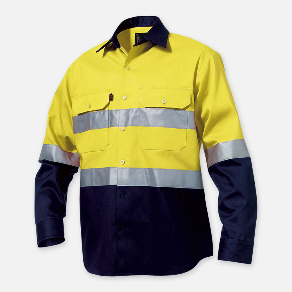 Originals Hi-Vis Reflective Two Tone Long Sleeve Work Shirt