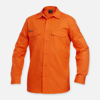 Workcool 2 Hi-Vis Long Sleeve Drill Work Shirt
