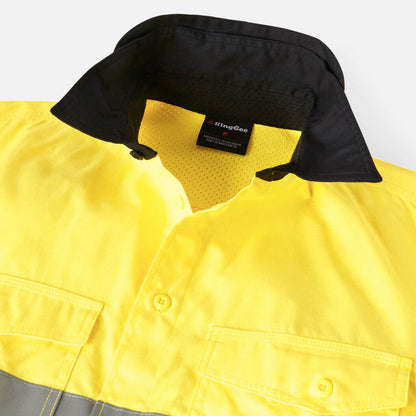 Workcool 2 Hi-Vis Reflective Two Tone Long Sleeve Work Shirt