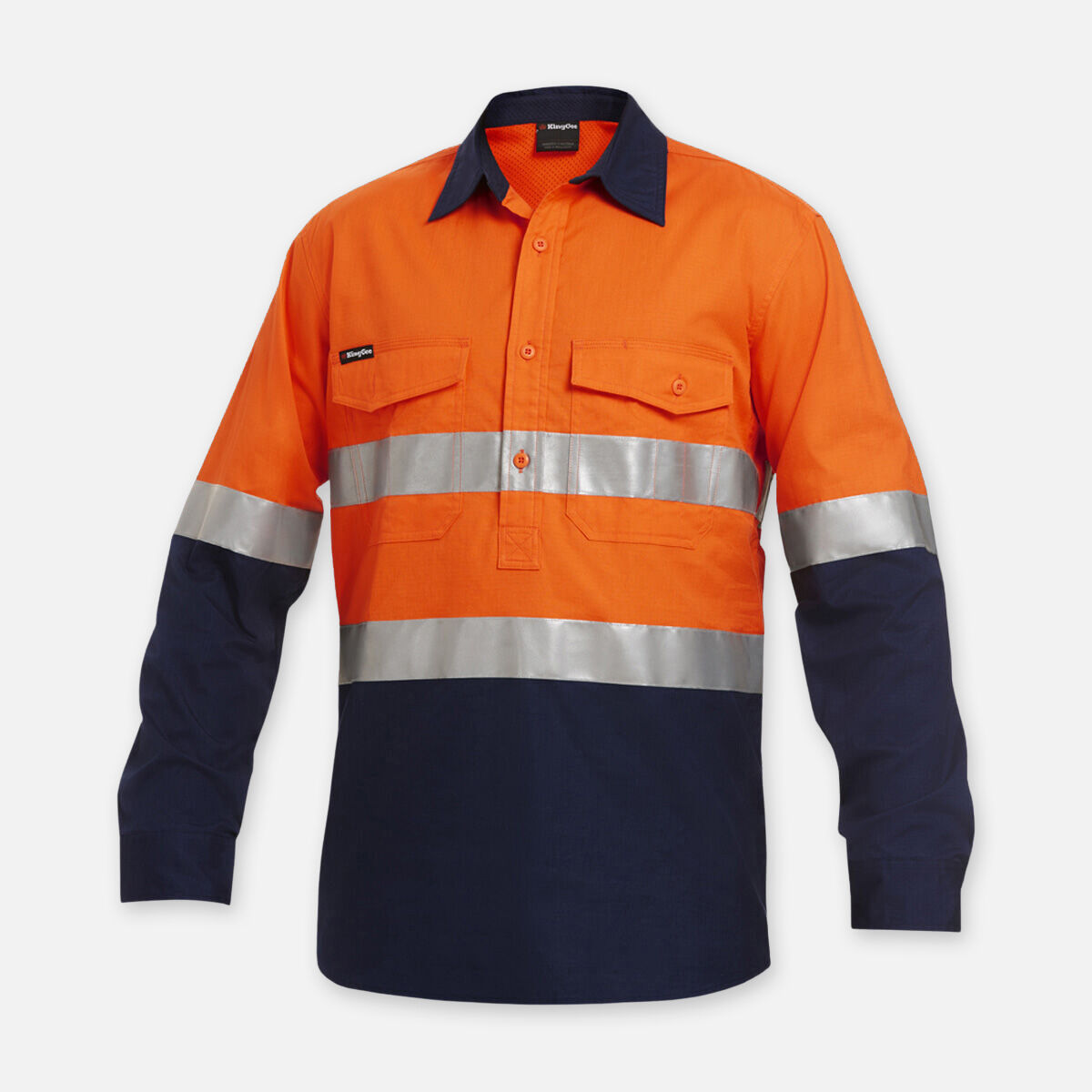 Workcool 2 Hi-Vis Reflective Closed Front Work Shirt