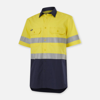 Workcool Vented Spliced Shirt Taped Short Sleeve