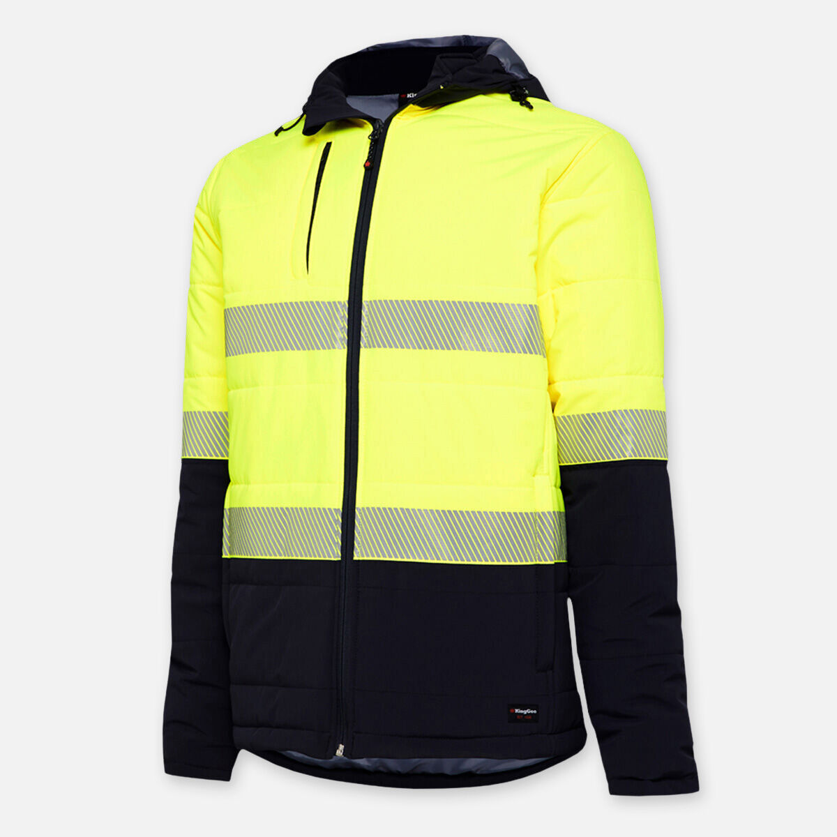HI-VIS REFLECTIVE RIPSTOP FLEECE LINED PUFFER JACKET