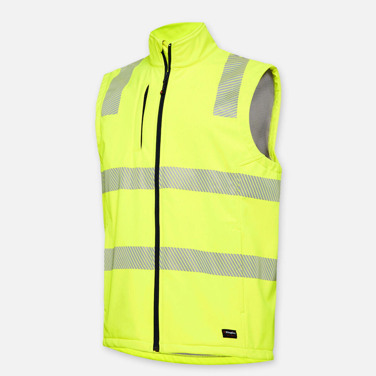 HI-VIS SOFTSHELL REFLECTIVE RIPSTOP WORK VEST