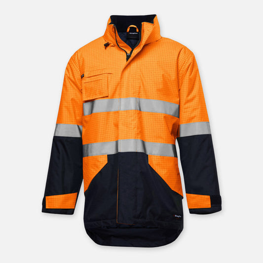 HI-VIS ANTI STATIC WATERPROOF REFLECTIVE WORK JACKET