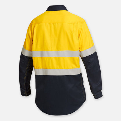 SHIELDTEC LENZING FR HI-VIS SPLICED OPEN FRONT TAPED SHIRT