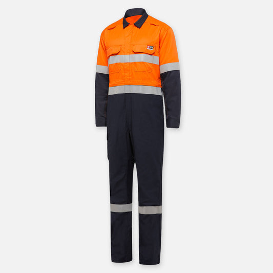 SHIELDTEC FR HI VIS TWO TONE COVERALL WITH FR TAPE