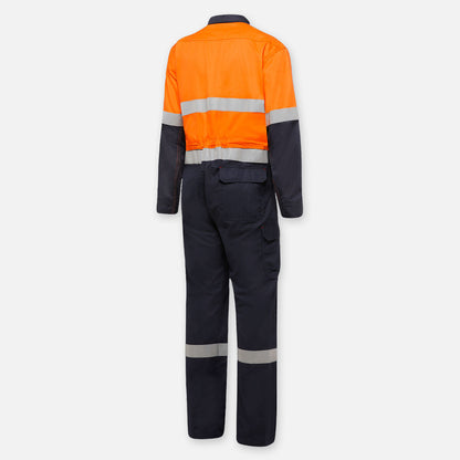 SHIELDTEC FR HI VIS TWO TONE COVERALL WITH FR TAPE
