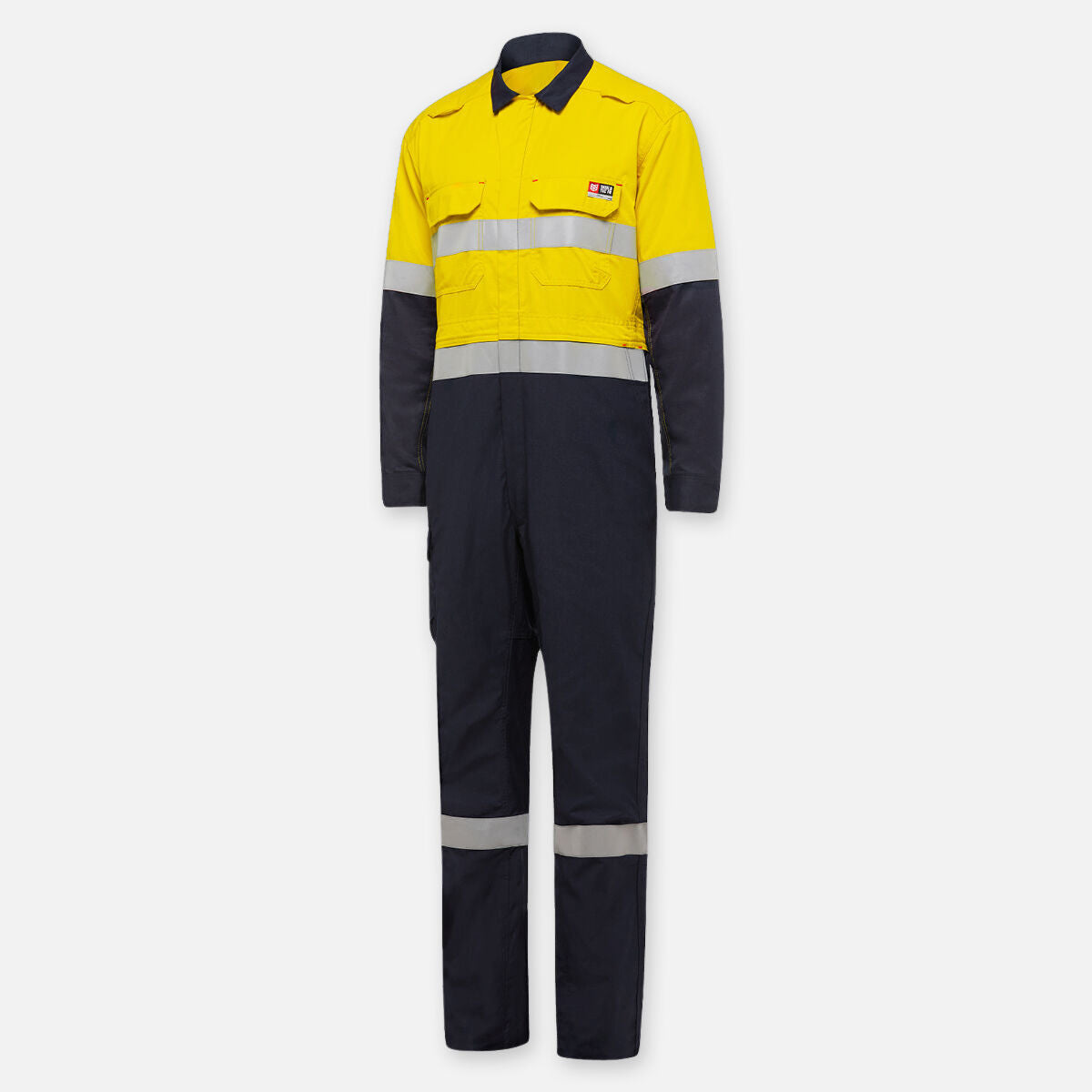 SHIELDTEC FR HI VIS TWO TONE COVERALL WITH FR TAPE