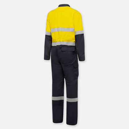 SHIELDTEC FR HI VIS TWO TONE COVERALL WITH FR TAPE