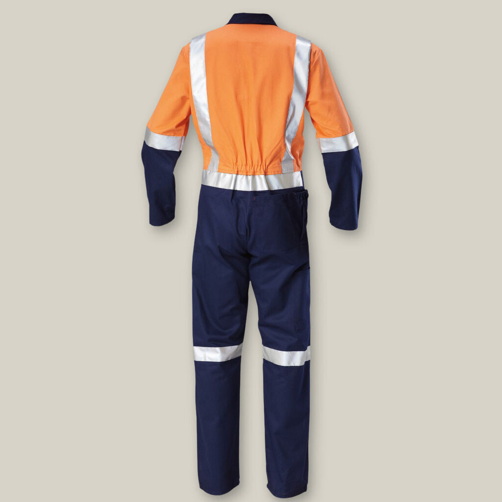 Hi-Vis 2Tone Taped Cotton Drill Coverall