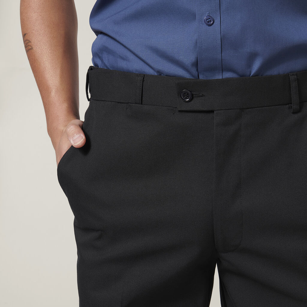 Permanent Press Plain Front Pant