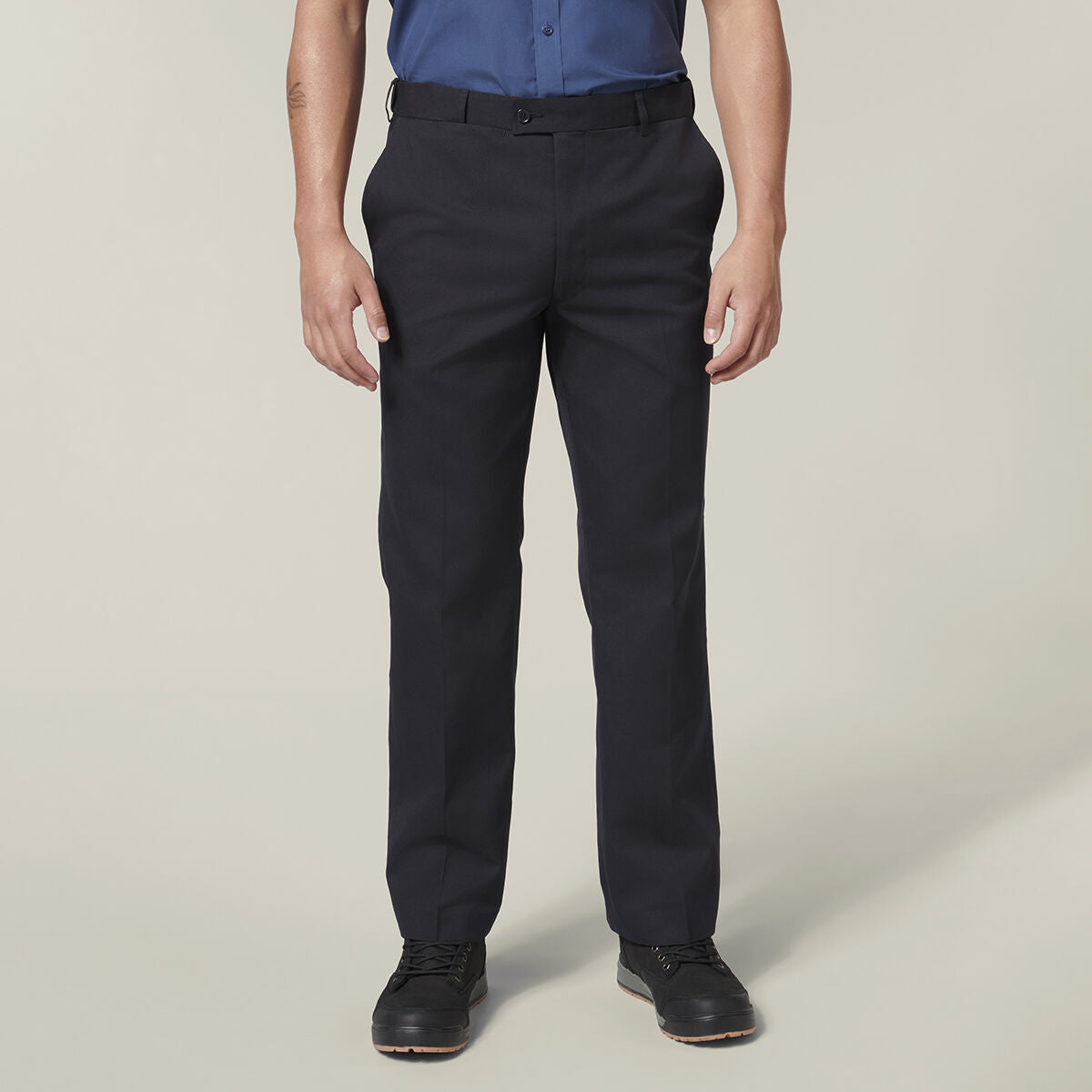 Permanent Press Plain Front Pant