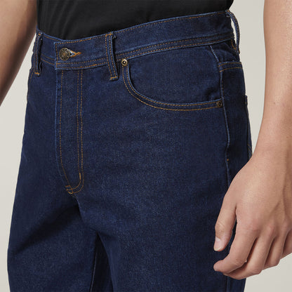 Heavy Duty Washed Denim Work Jeans