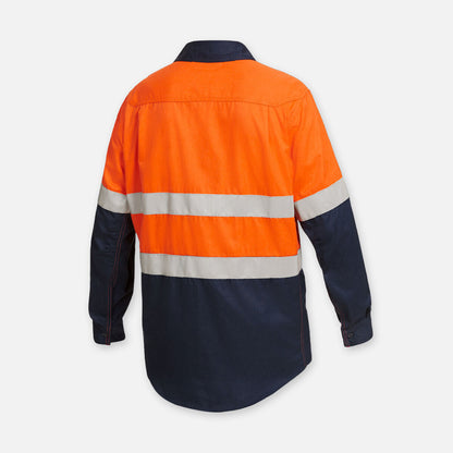 SHIELDTEC FR HI VIS 2 TONE OPEN FRONT TAPED SHIRT