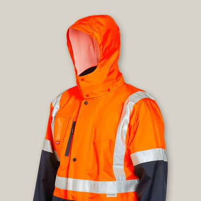 Hi-Vis 4-In-1 Taped Wet Weather Jacket