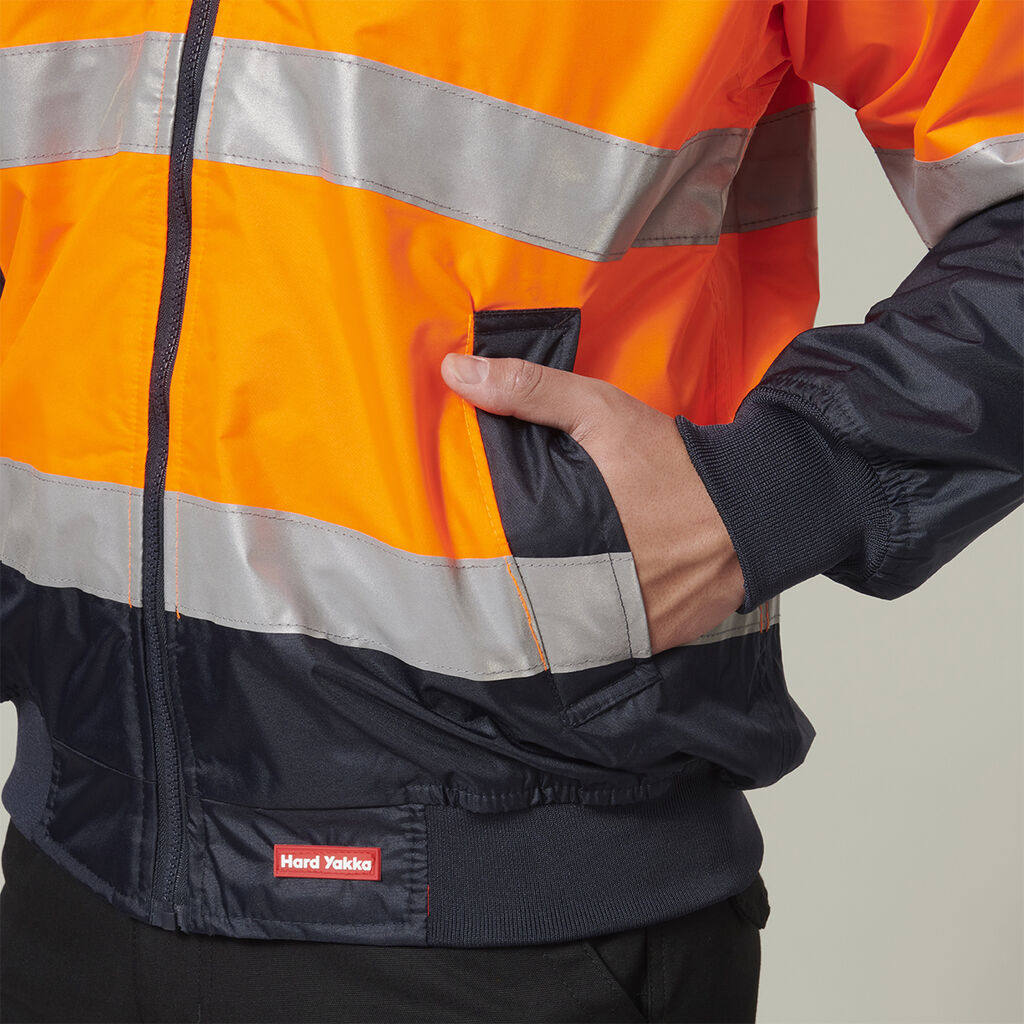 Core Hi-Vis 2 Tone Taped Waterproof Bomber Jacket