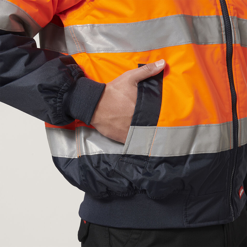 Core Hi-Vis 2 Tone Taped Waterproof Bomber Jacket