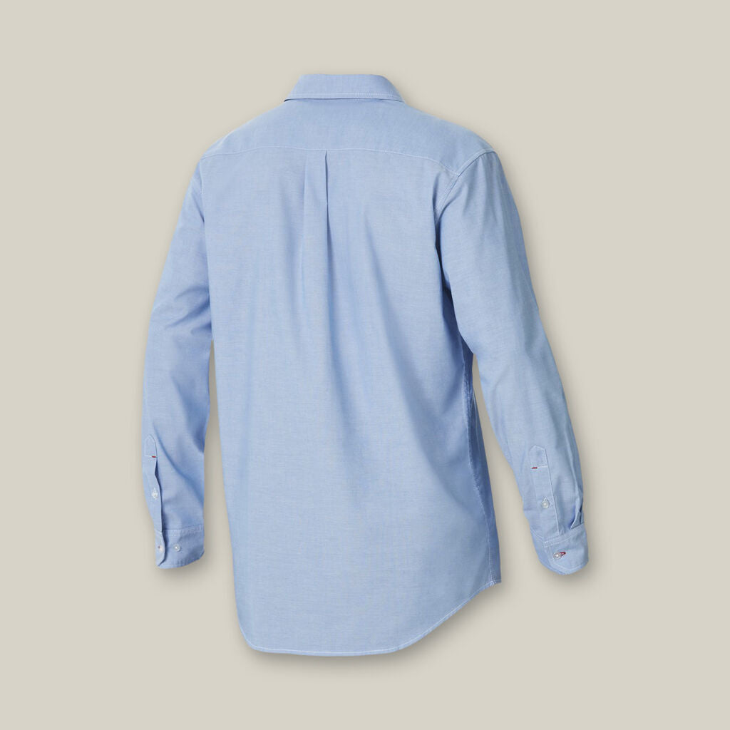 Long Sleeve Chambray Poly Cotton Work Shirt