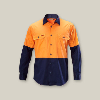 KOOLGEAR HI-VIS 2 TONE VENTED LONG SLEEVE SHIRT