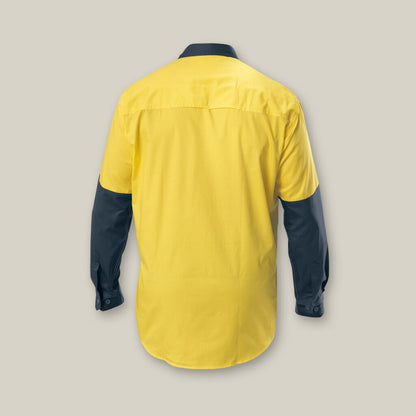 KOOLGEAR HI-VIS 2 TONE VENTED LONG SLEEVE SHIRT