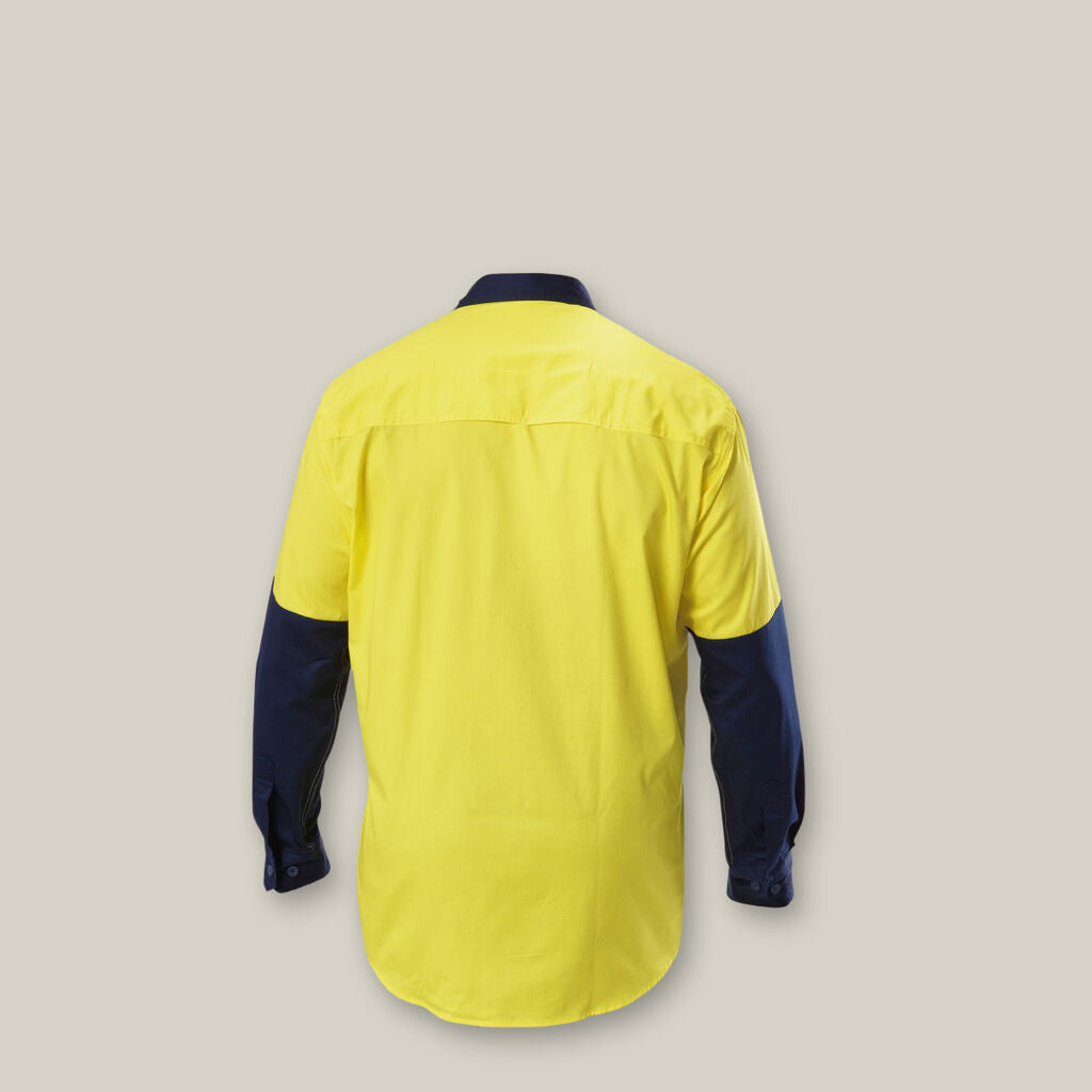 KOOLGEAR HI-VIS 2 TONE VENTED LONG SLEEVE SHIRT